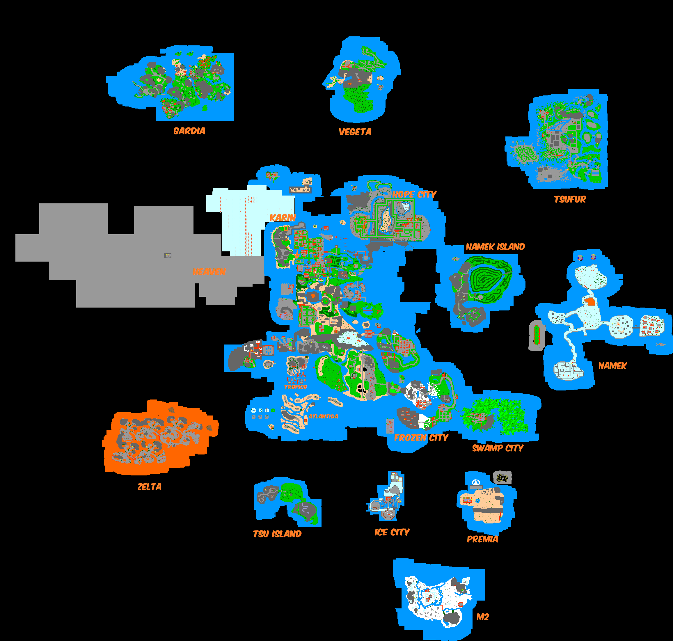 OldSchool Server Map