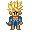 Retro Trunks Blue Style